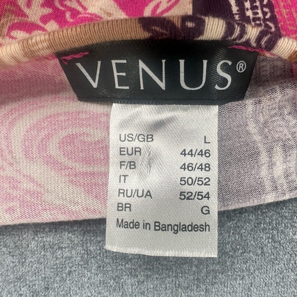 VENUS Pink and Brown Multi Patterned Bodycon Dress  size Large - Picture 11 of 16